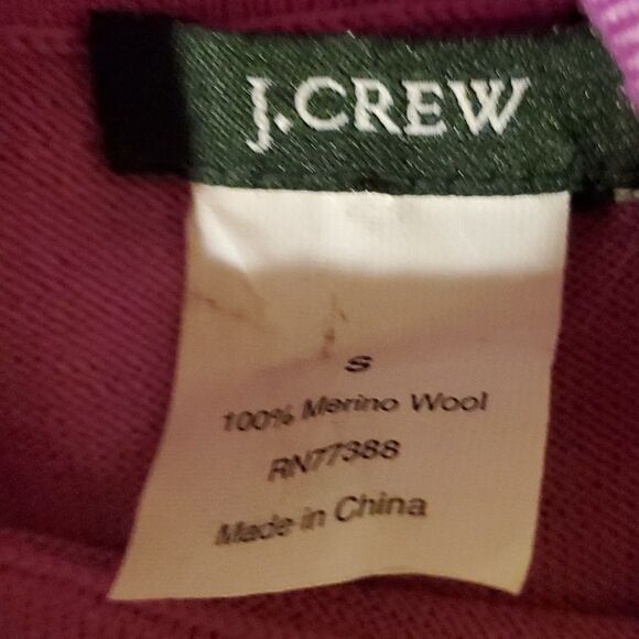 J. Crew Fuchsia Wool Turtleneck Sweater S - Picture 2 of 4